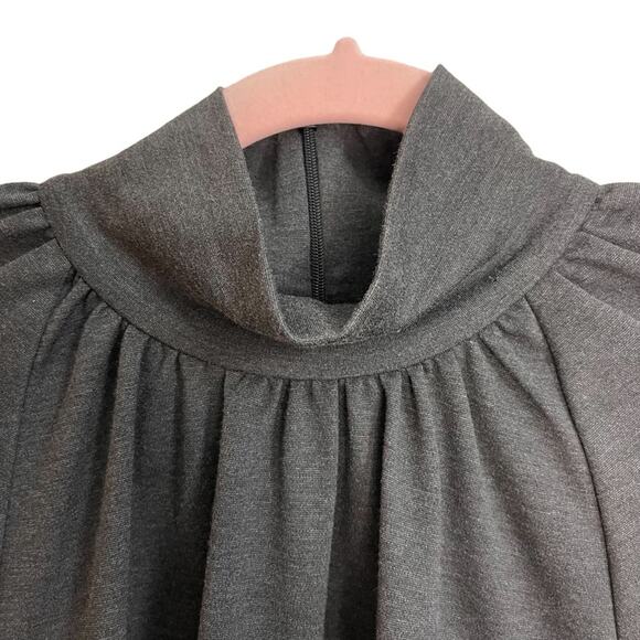 Toccin Long Sleeve Turtleneck Gray Top - Picture 4 of 10